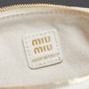White Leather Cylindrical Underarm Shoulder Bag