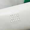 White Leather Cylindrical Underarm Shoulder Bag