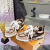 Louis Vuitton LV Skate Mocha Brown & Nude Pink/Beige Retro Skate Sneakers