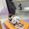 Louis Vuitton LV Skate Mocha Brown & Nude Pink/Beige Retro Skate Sneakers