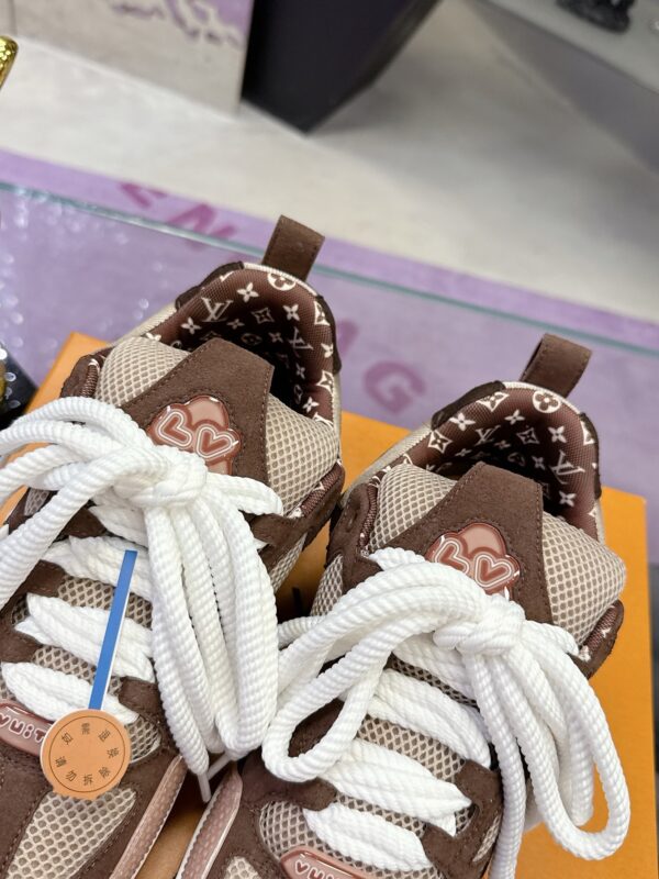 Louis Vuitton LV Skate Mocha Brown & Nude Pink/Beige Retro Skate Sneakers