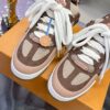 Louis Vuitton LV Skate Mocha Brown & Nude Pink/Beige Retro Skate Sneakers