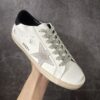 sy_no_59837ACE871707DF25BB843EB46D5564_2 White, Black & Grey Suede Star Retro Sneakers
