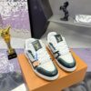 Louis Vuitton LV Trainer Maxi Forest Green & White Sneakers