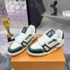 Louis Vuitton LV Trainer Maxi Forest Green & White Sneakers