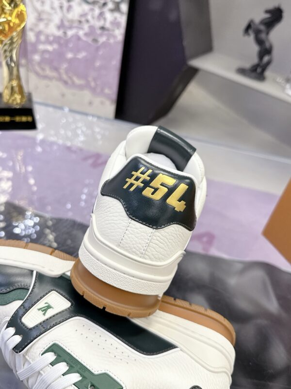 Louis Vuitton LV Trainer Maxi Forest Green & White Sneakers