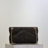 sy_no_5A2E5B22A6DD778CD56178B3EC68A342_7 YSL Loulou 29cm Shoulder Bag – Dark Green Suede