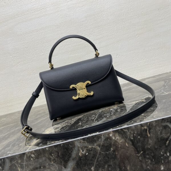 Black Teen Nino Smooth Leather Handbag