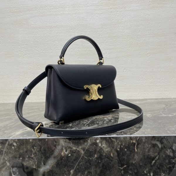 Black Teen Nino Smooth Leather Handbag