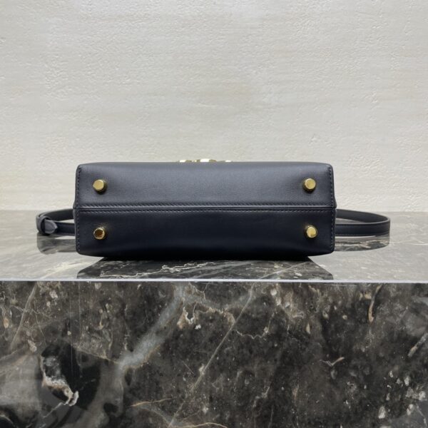 Black Teen Nino Smooth Leather Handbag