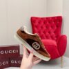 sy_no_5A96F1B76C963F3B25870DB3C7B21D98_3 Gucci B Sneaker in Brown Velvet & Suede
