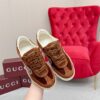 sy_no_5A96F1B76C963F3B25870DB3C7B21D98_4 Gucci B Sneaker in Brown Velvet & Suede