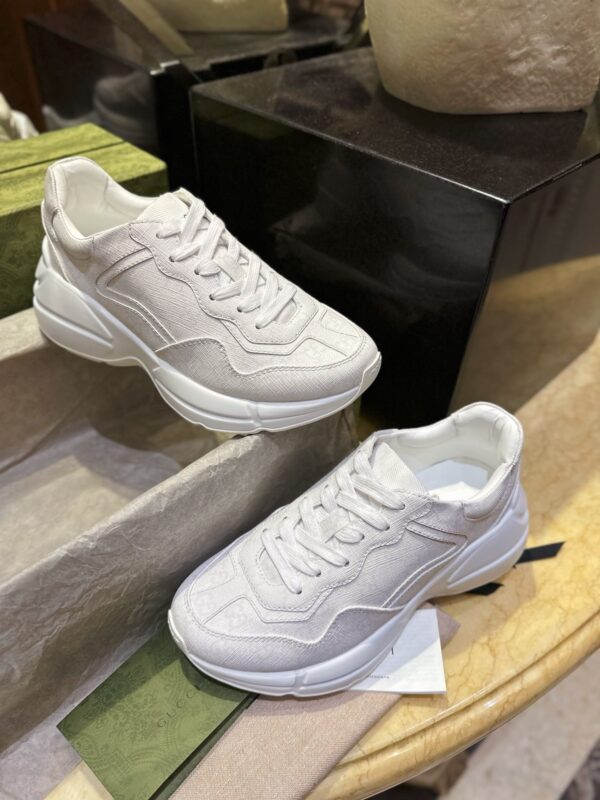 sy_no_5AD0BB3447C8B6C8F2C4B61FEFB1AF51_2 Off-White & Beige GG Canvas Chunky Sneakers