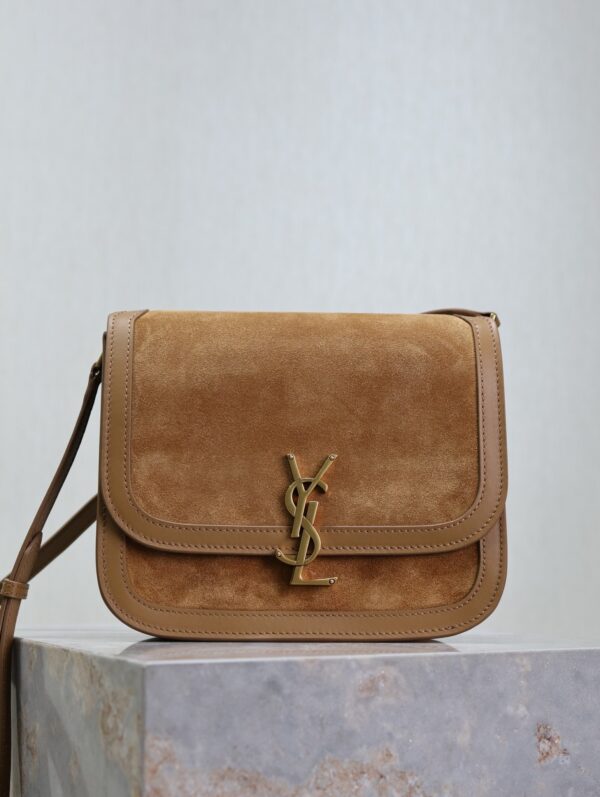 sy_no_5AE5807B51C8ECE283ED96D1A03670EB_0 YSL Solferino Shoulder Bag – Mustard Yellow Suede & Leather