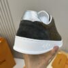 sy_no_5B53D22B8E49C4F658056C957EC97118_7 Olive Green Embossed Suede Derby Sneakers