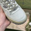 Gucci Retro Leather Sneaker in Off-White & Sage Green