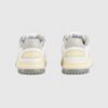 Gucci Retro Leather Sneaker in Off-White & Sage Green