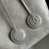 sy_no_5C6935761BE8999913784C4475DFF86B_2 Taupe Suede Quilted Drawstring Bucket Bag