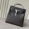 Kelly Ado 28 Backpack – Ebony Togo Leather