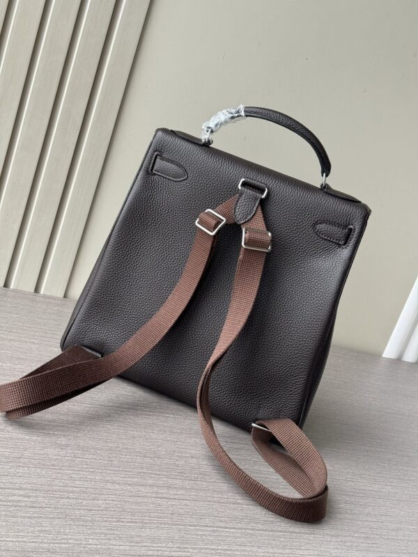 Kelly Ado 28 Backpack – Ebony Togo Leather