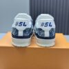 Blue Monogram Denim Low-Top Retro Sneakers