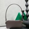 sy_no_5CAF149B80D52DEB1F11C2DA26AC0EFC_1 Chocolate Brown Smooth Leather Rectangular Underarm Camera Bag