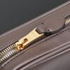 sy_no_5CAF149B80D52DEB1F11C2DA26AC0EFC_5 Chocolate Brown Smooth Leather Rectangular Underarm Camera Bag