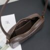 sy_no_5CAF149B80D52DEB1F11C2DA26AC0EFC_7 Chocolate Brown Smooth Leather Rectangular Underarm Camera Bag