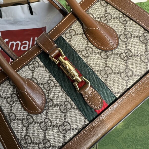 sy_no_5D318797D5ADDABF7B89E6C4FEE2C0AA_3 Gucci Jackie 1961 Small Tote Bag – Brown PVC