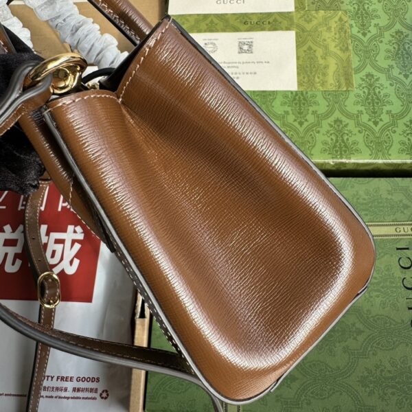 sy_no_5D318797D5ADDABF7B89E6C4FEE2C0AA_6 Gucci Jackie 1961 Small Tote Bag – Brown PVC