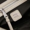 sy_no_5E92FDCC9E82C4E8C60DDB7346D76C7A_5 Chalk White Leather Front-Zip Double-Handle Shoulder Crossbody Bag