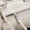 sy_no_5E92FDCC9E82C4E8C60DDB7346D76C7A_6 Chalk White Leather Front-Zip Double-Handle Shoulder Crossbody Bag