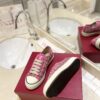 sy_no_5E9AB2253F46D33A1E33F549314A9693_4 Pink Toile Iconographe Low-Top Canvas Sneakers