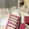 sy_no_5E9AB2253F46D33A1E33F549314A9693_5 Pink Toile Iconographe Low-Top Canvas Sneakers