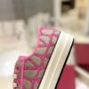 sy_no_5E9AB2253F46D33A1E33F549314A9693_7 Pink Toile Iconographe Low-Top Canvas Sneakers