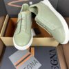 sy_no_5EE6FD2D6F9A674595F8191C7F8E729B_4 Sage Green & Dusty Green Leather Slip-On Sneakers