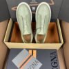 sy_no_5EE6FD2D6F9A674595F8191C7F8E729B_7 Sage Green & Dusty Green Leather Slip-On Sneakers