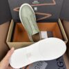 sy_no_5EE6FD2D6F9A674595F8191C7F8E729B_8 Sage Green & Dusty Green Leather Slip-On Sneakers