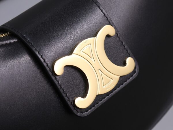 sy_no_5F1180CE349F87B7CF1A41E8C4C7165F_4 Ava Triomphe Leather Shoulder Bag – Black