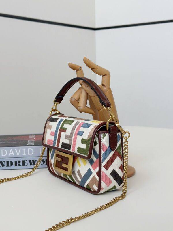 Fendi Baguette Handbag – Double-F Embroidered Canvas