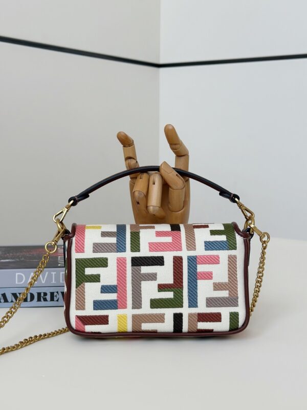 Fendi Baguette Handbag – Double-F Embroidered Canvas