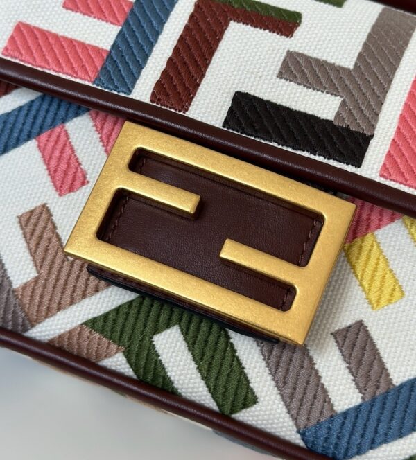 Fendi Baguette Handbag – Double-F Embroidered Canvas
