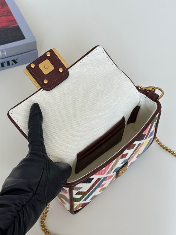 Fendi Baguette Handbag – Double-F Embroidered Canvas