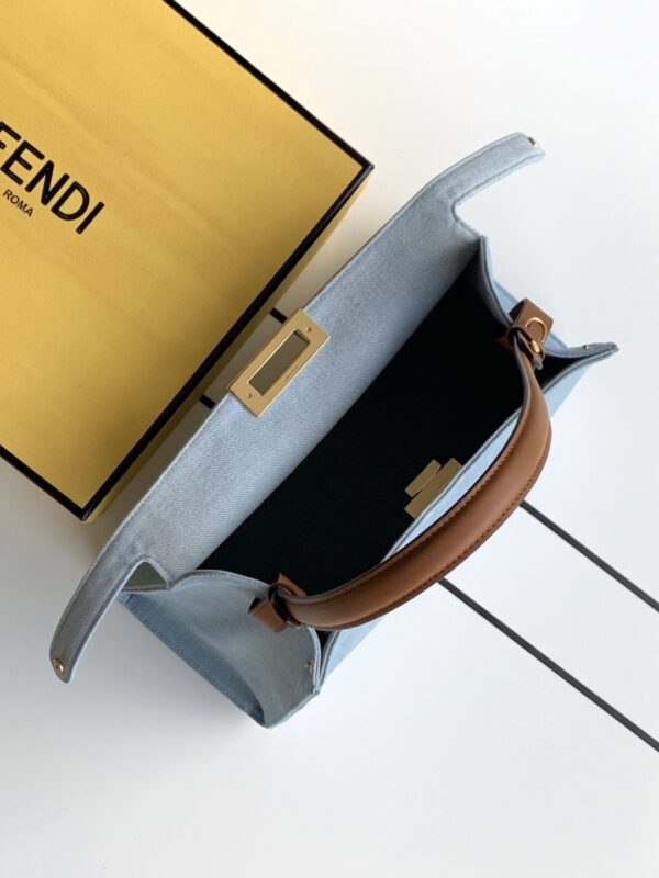sy_no_60C2CCBDC1A2D696CF1E2629071CF059_5 Fendi Peekaboo ISeeU Large Bag – Light Blue Denim