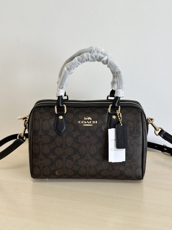 Light Khaki & Cream Signature Rowan Boston Bag