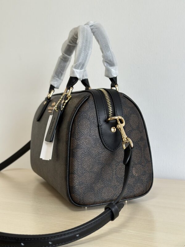 Light Khaki & Cream Signature Rowan Boston Bag