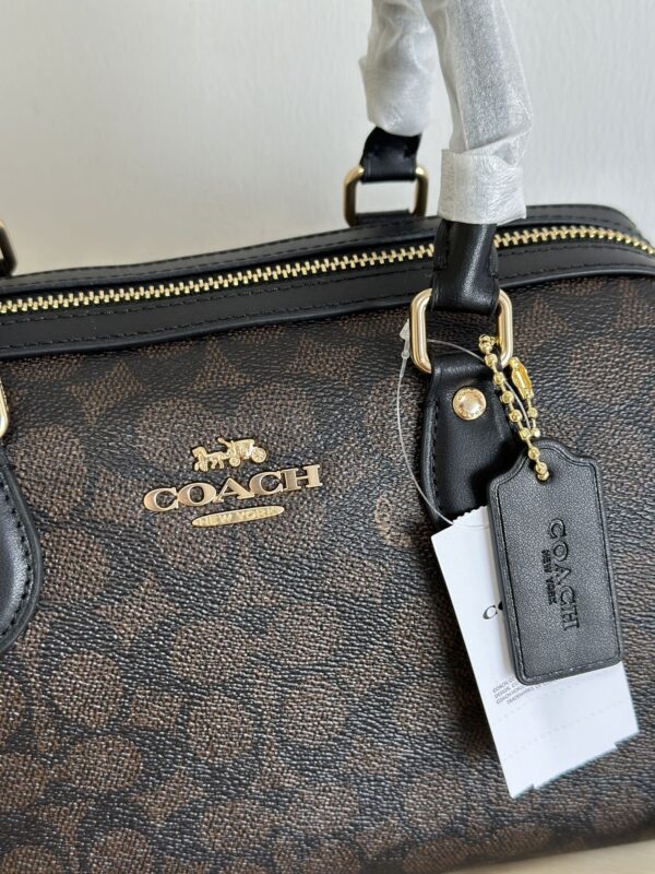 Light Khaki & Cream Signature Rowan Boston Bag