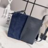 Loewe Bilbao Medium Bucket Bag – Suede & Smooth Calfskin Leather (Blue)