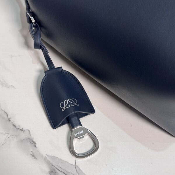 Loewe Bilbao Medium Bucket Bag – Suede & Smooth Calfskin Leather (Blue)