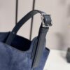 Loewe Bilbao Medium Bucket Bag – Suede & Smooth Calfskin Leather (Blue)